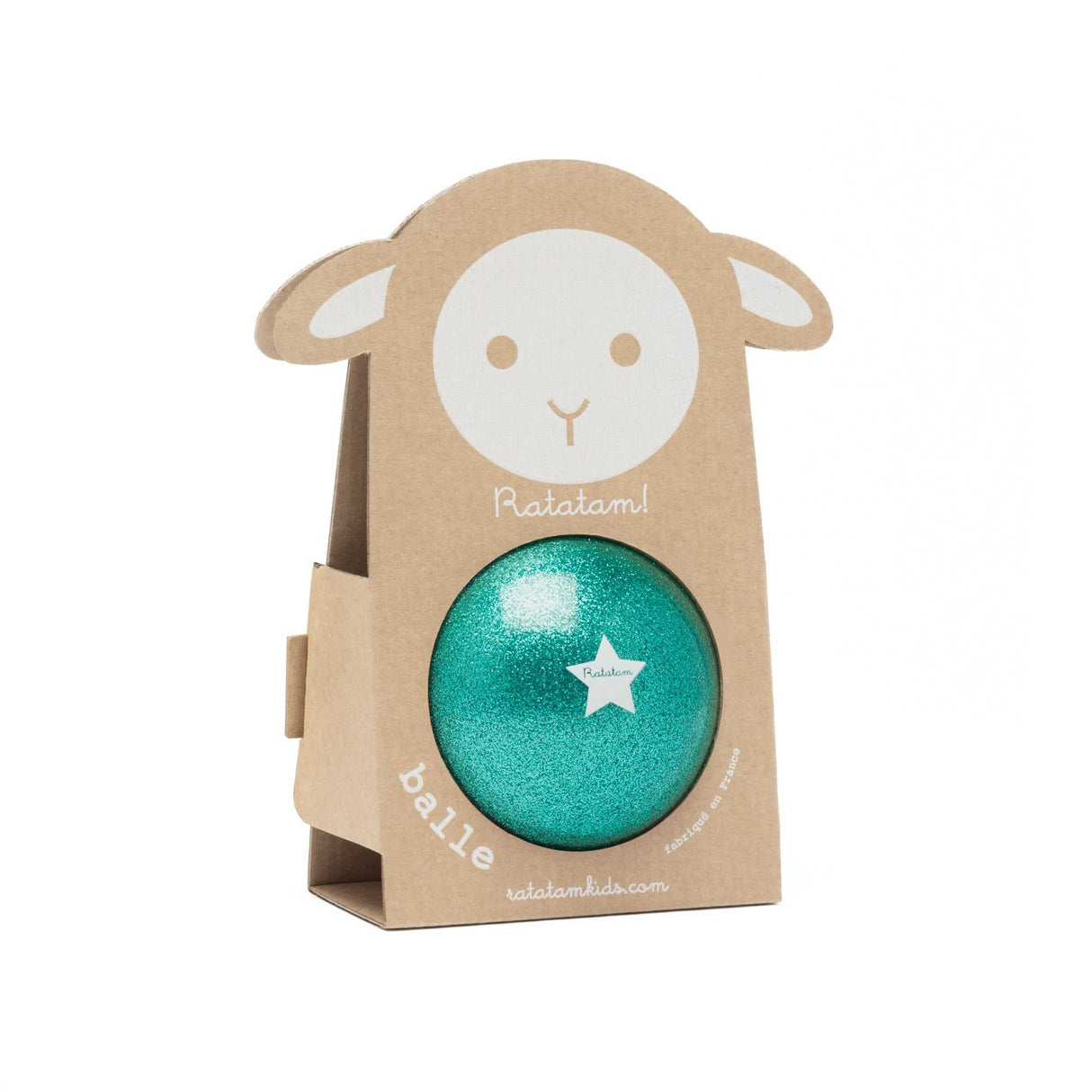 Glitter Ball grün (10 cm)