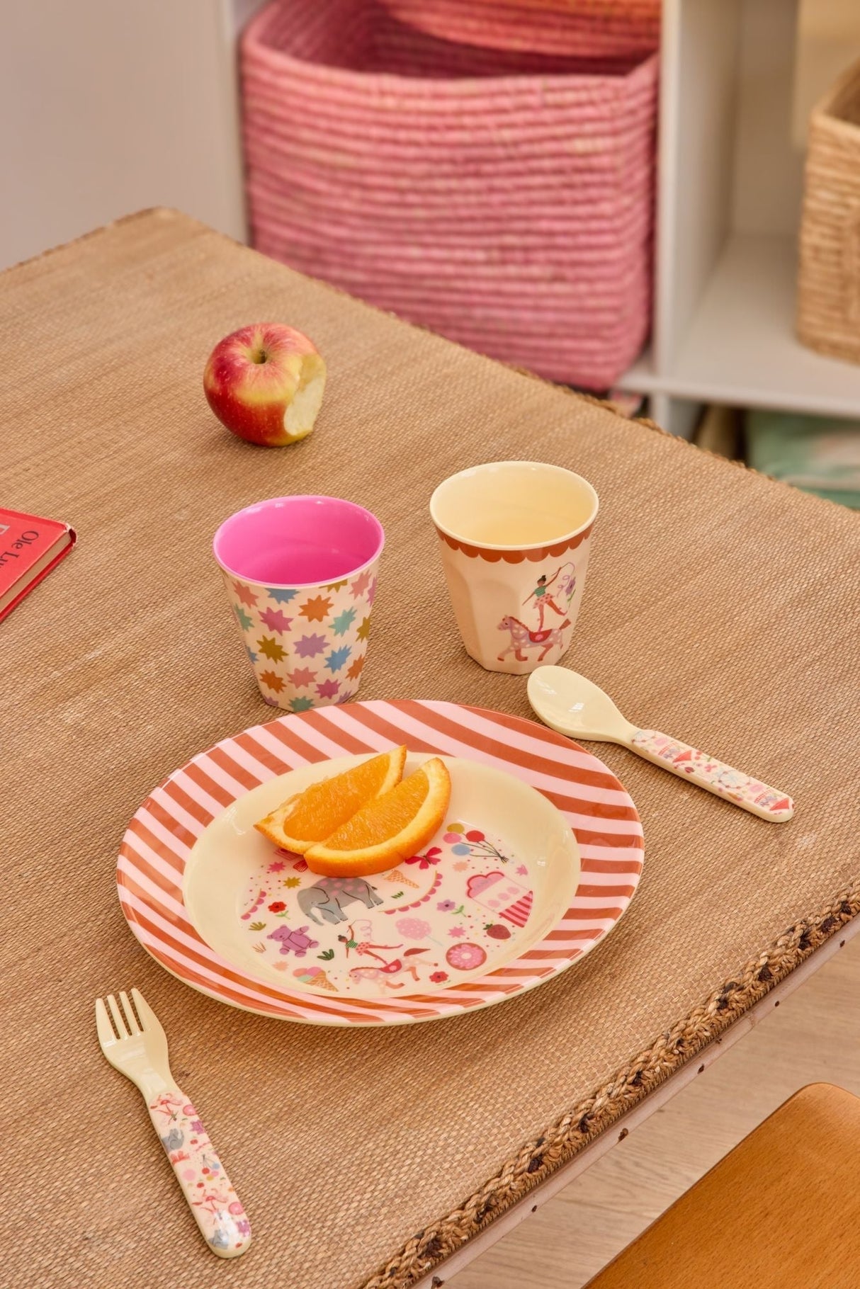 Babylöffel & Gabel / Fun Fair pink