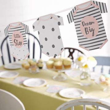 Pinke Strampler Girlande