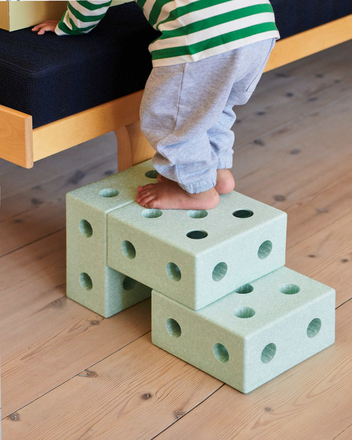 MODU 3-IN-1 Lauflernwagen/ Ocean Mint-Forest Green