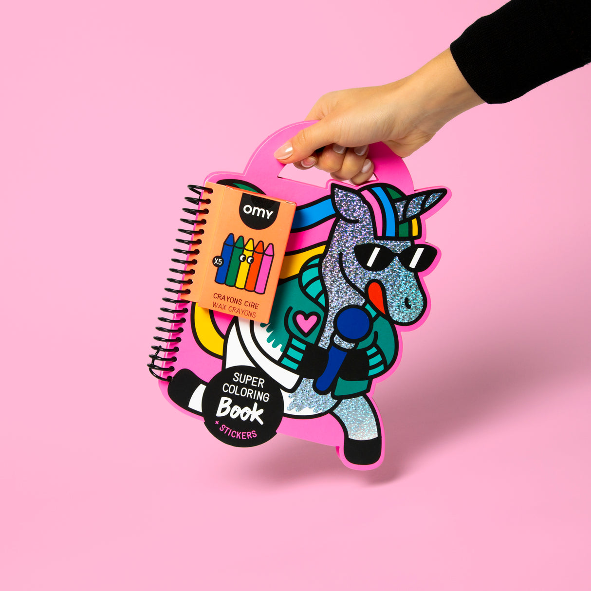 Super coloring & Stickerbook / Einhorn