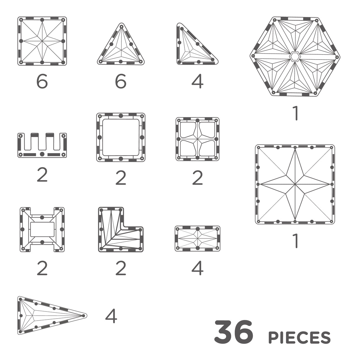 Petite Pastel Pack 36 Teile