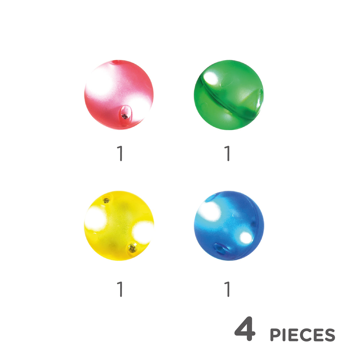 Lichteffekt-Kugel-Set 4 Teile