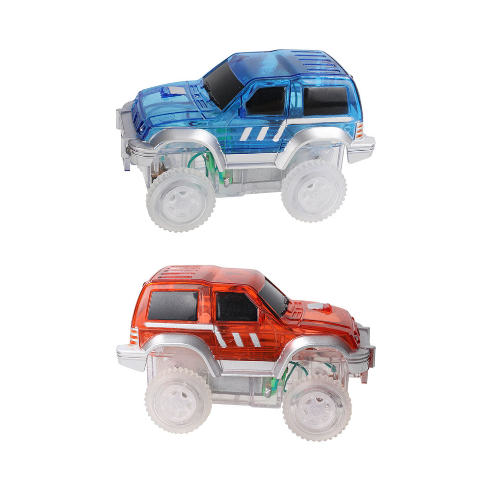 Race Track Car - Rennbahnauto Blau