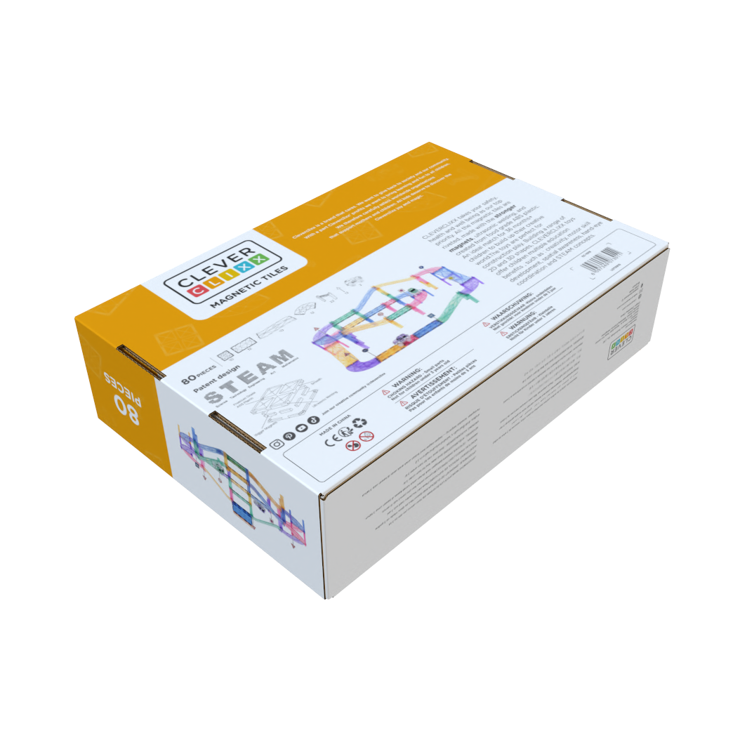 Autobahn-Bausatz in Pastellfarben 80 Teile