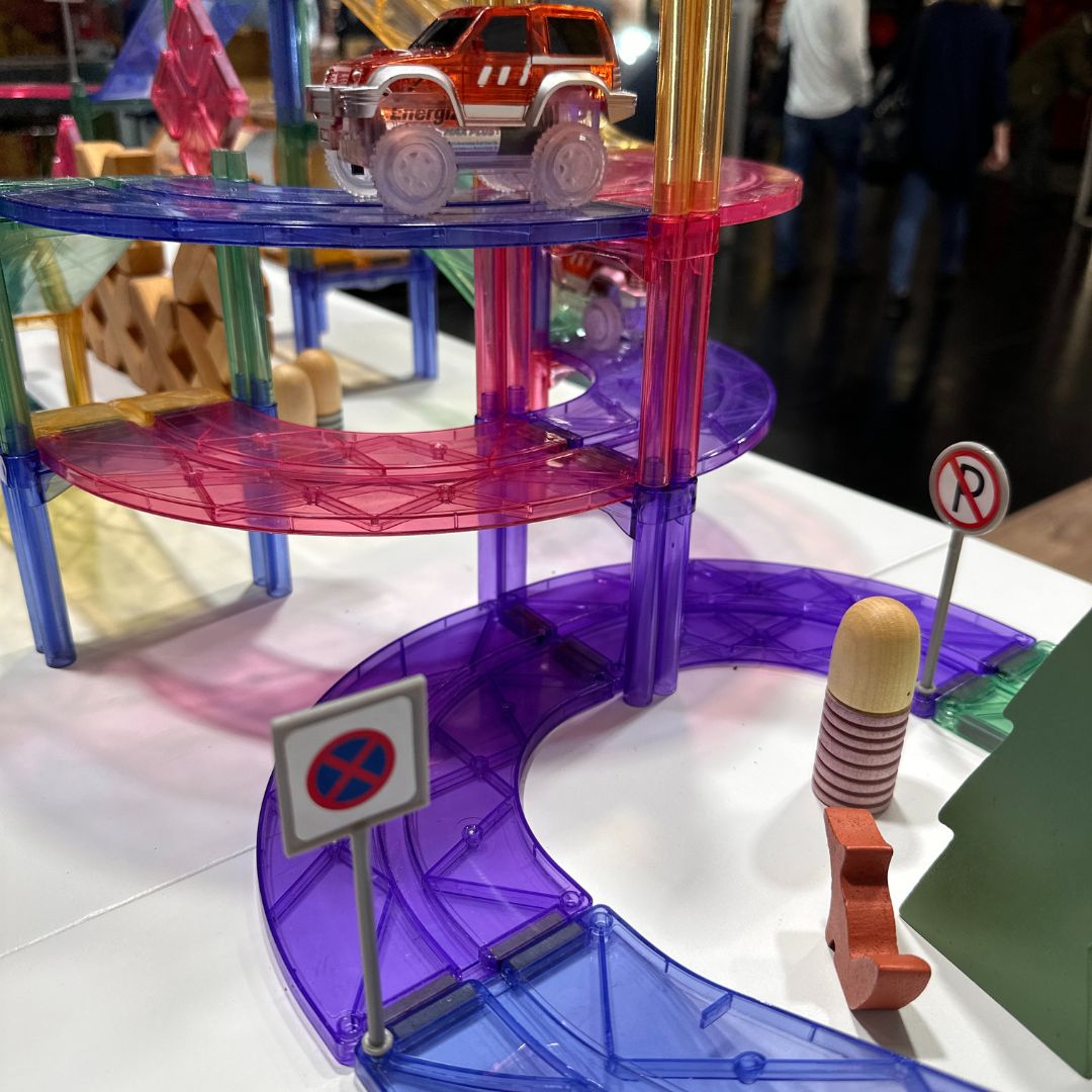 Autobahn-Bausatz in Pastellfarben 80 Teile