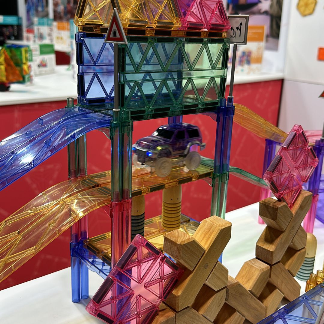 Autobahn-Bausatz in Pastellfarben 80 Teile