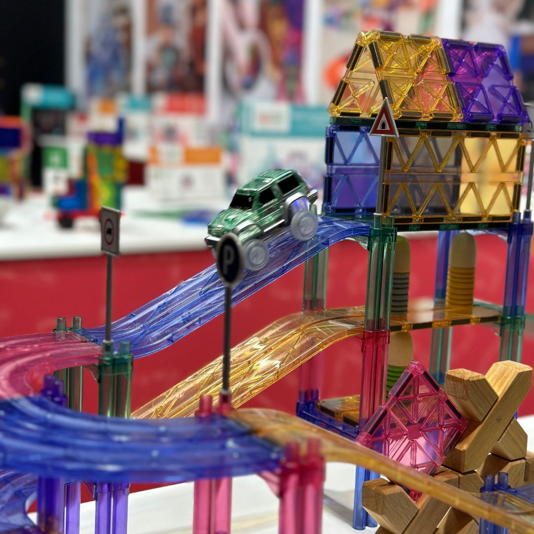 Autobahn-Bausatz in Pastellfarben 80 Teile