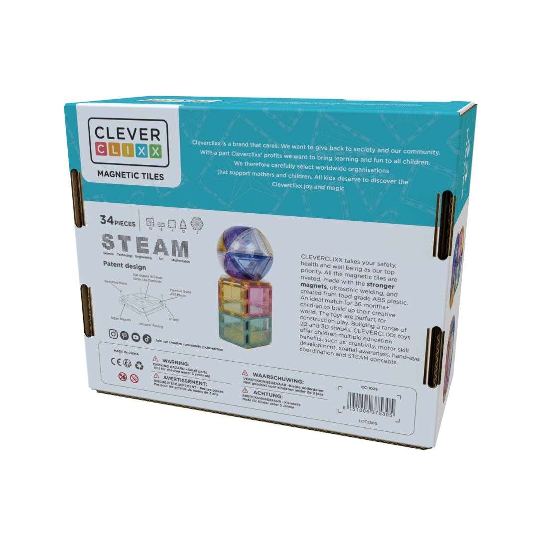 Kuppel Bausatz Pastellfarben 34 Teile