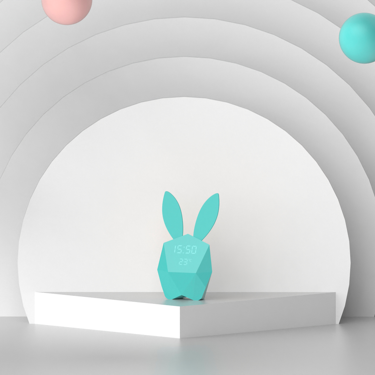 Cutie Clock Bluetooth Wecker türkis