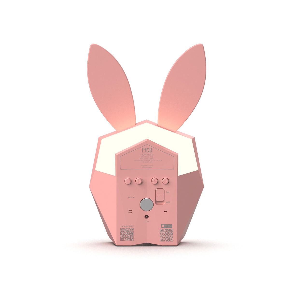Cutie Clock Bluetooth Wecker pink