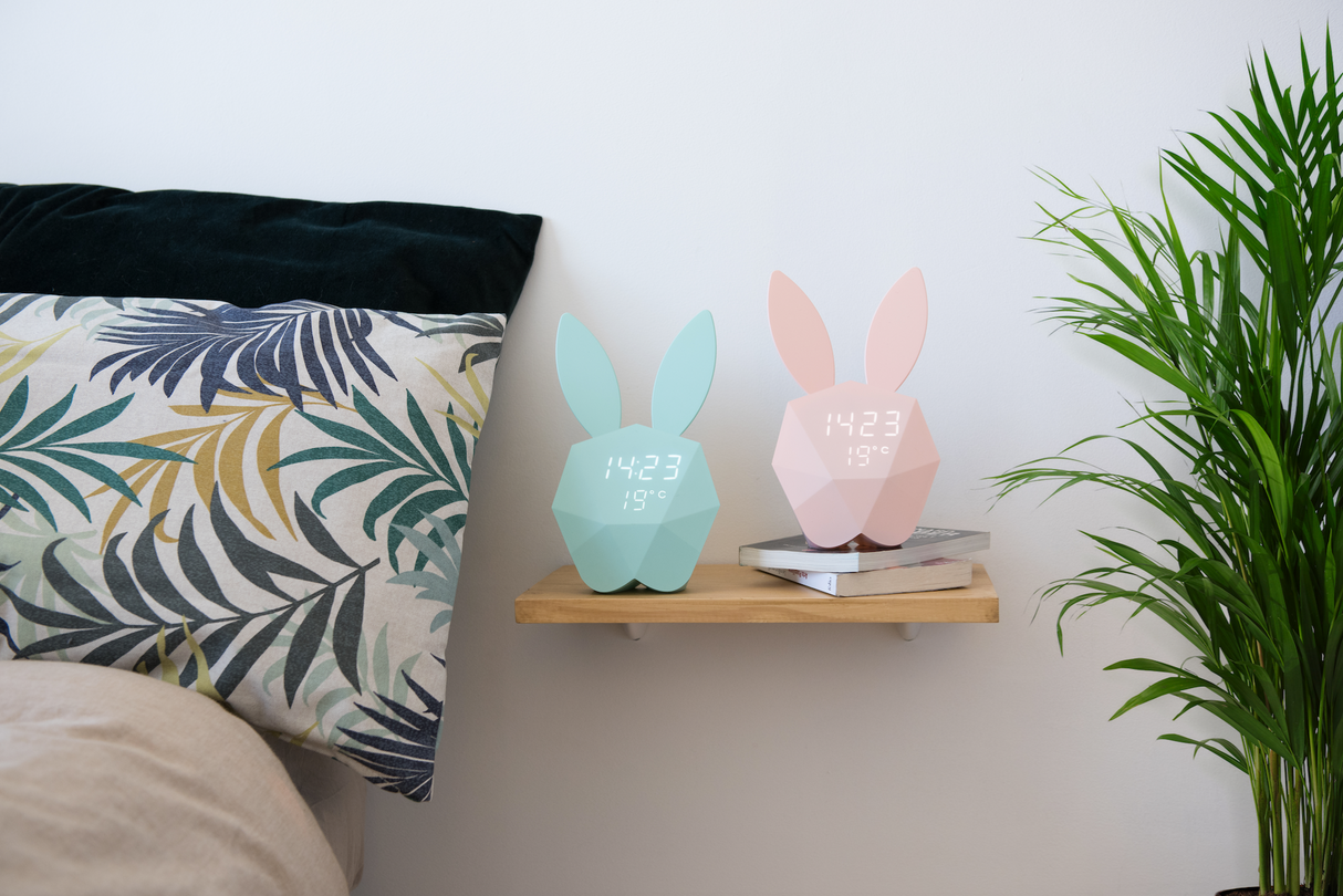 Cutie Clock Bluetooth Wecker pink
