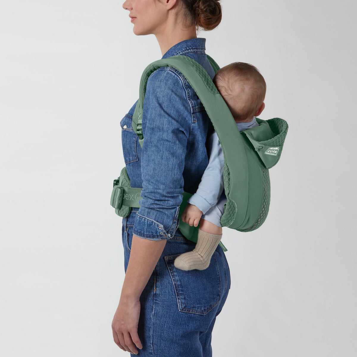 COYA Babytrage Leaf Green | dark green
