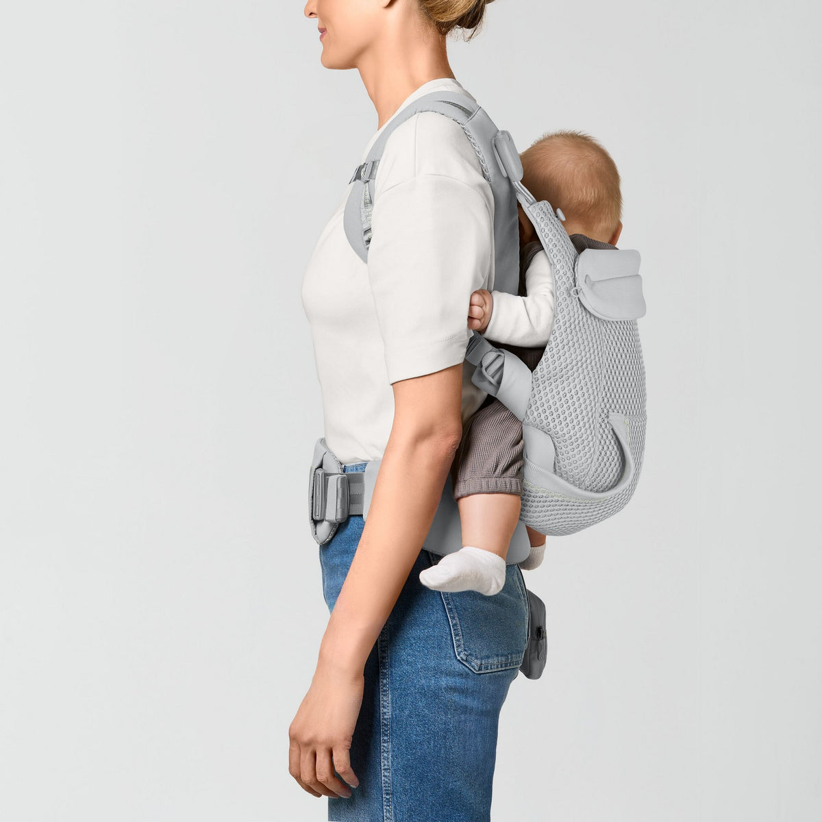 LAYA Babytrage Fog Grey | light grey