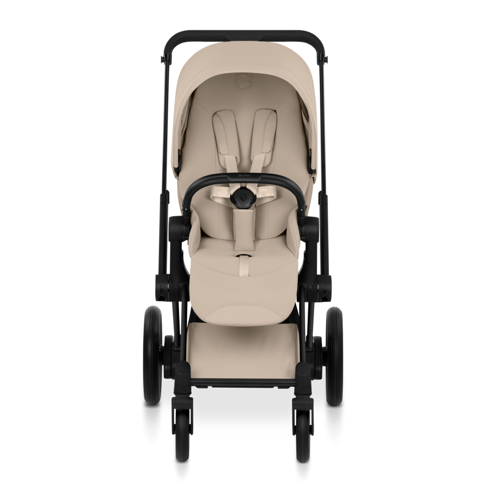 ePRIAM Comfort Matt Black incl. Babywanne, Sitzeinheit, Sitzbezug Cozy Beige