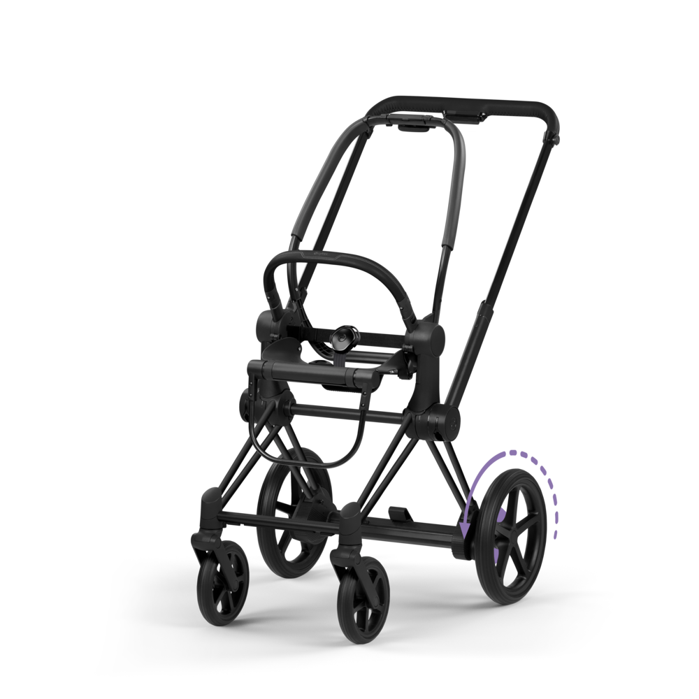 ePRIAM Style Rahmen inkl. Gestell Sitzeinheit Matt Black