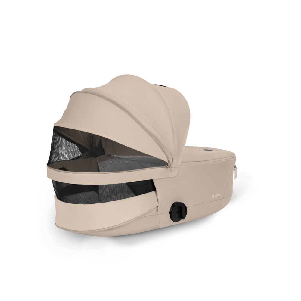 ePRIAM Comfort Matt Black incl. Babywanne, Sitzeinheit, Sitzbezug Cozy Beige