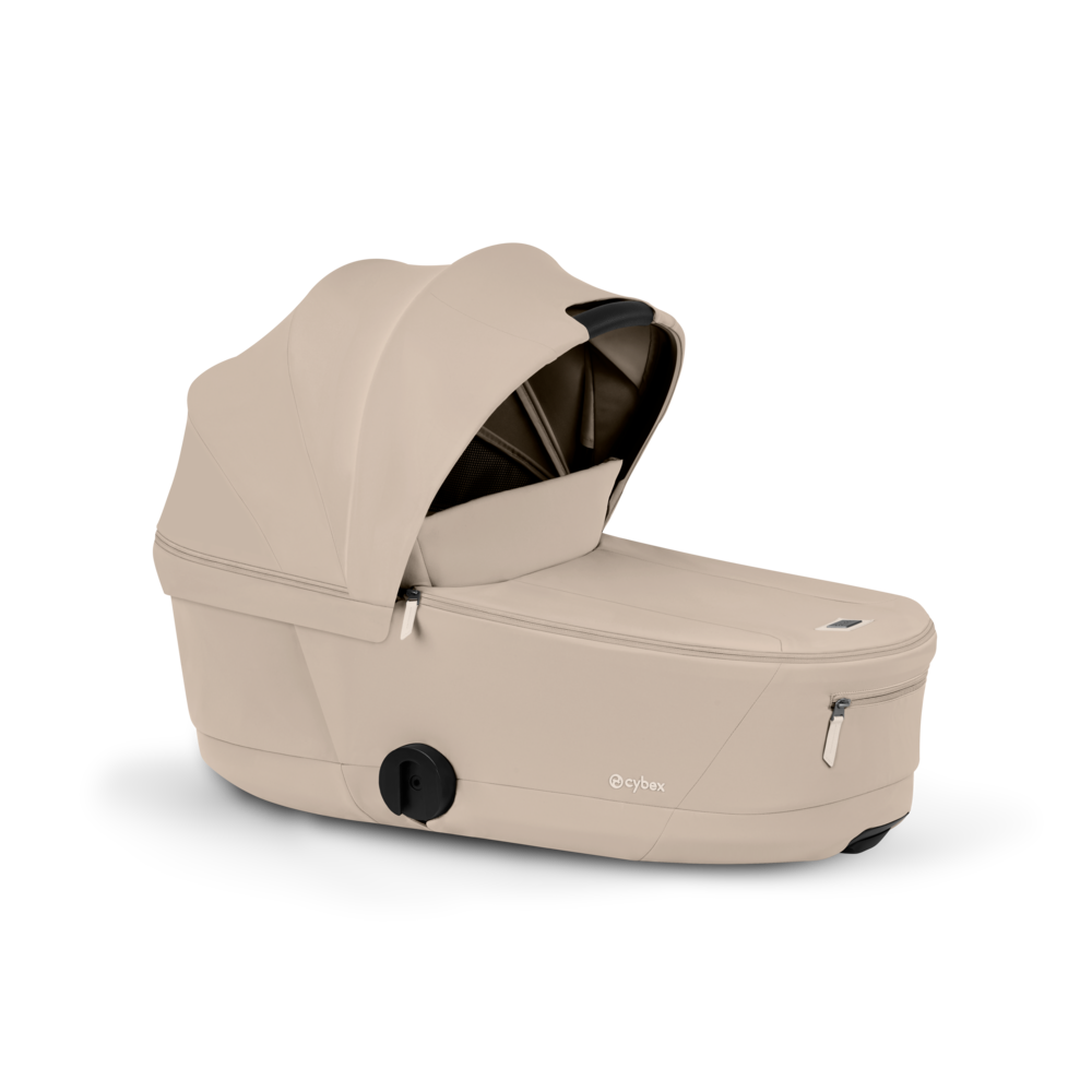 PRIAM Comfort Matt Black incl. Babywanne, Sitzeinheit, Sitzbezug Cozy Beige