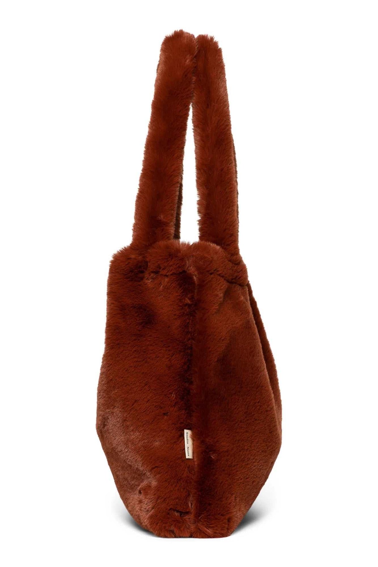 Faux Fur Mom-Bag Kakao