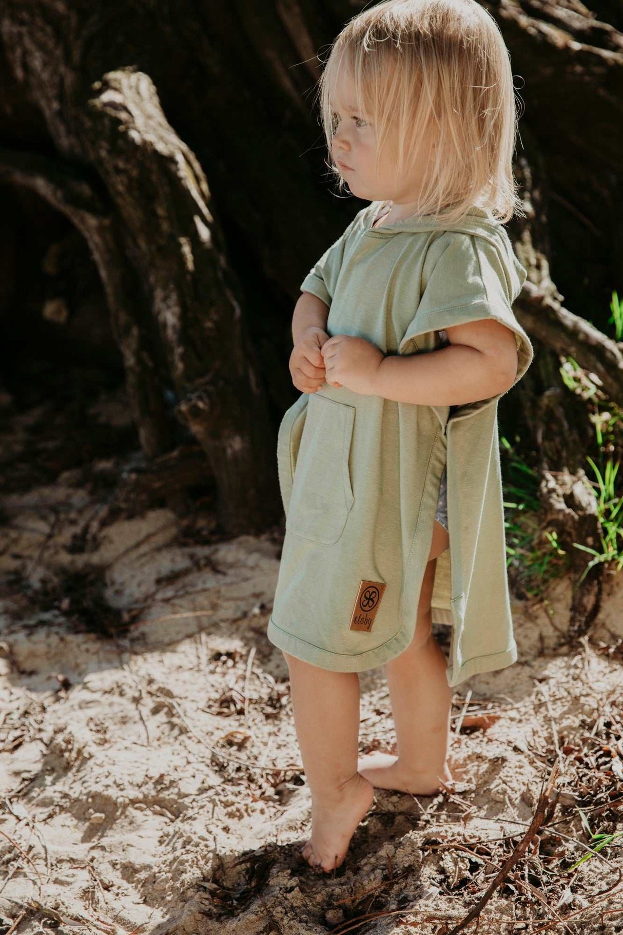 UV Poncho Olive Green 3-5 Jahre