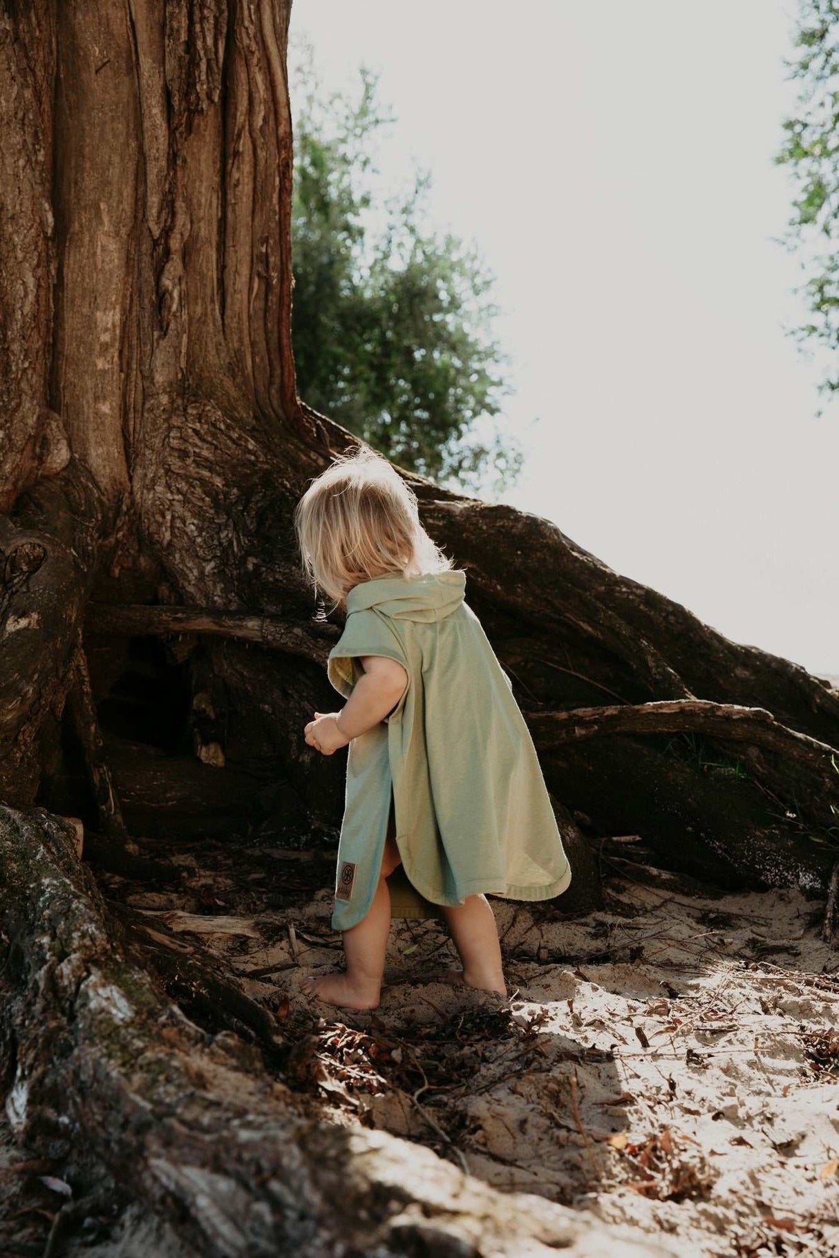 UV Poncho Olive Green 3-5 Jahre