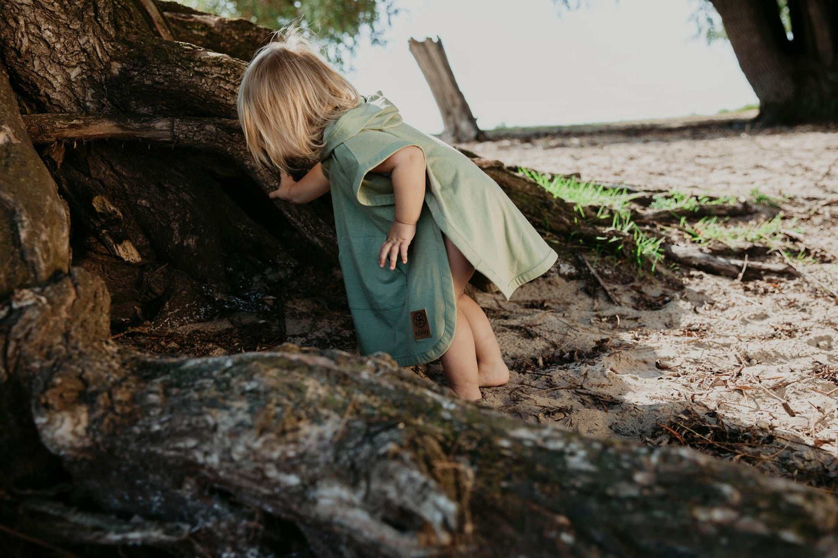 UV Poncho Olive Green 3-5 Jahre