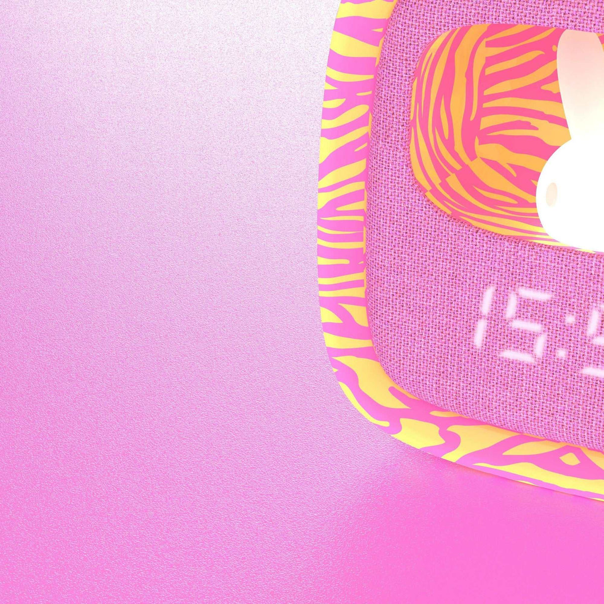 Wecker mit Nachtlicht- Zebra Pink