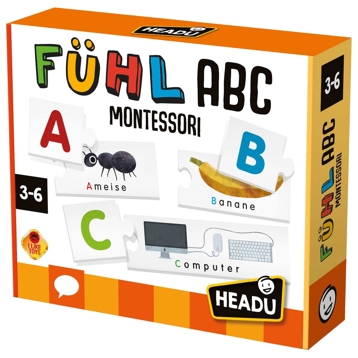 Montessori Fühl-ABC spielerisch Alphabet und Wörter lernen für Kinder