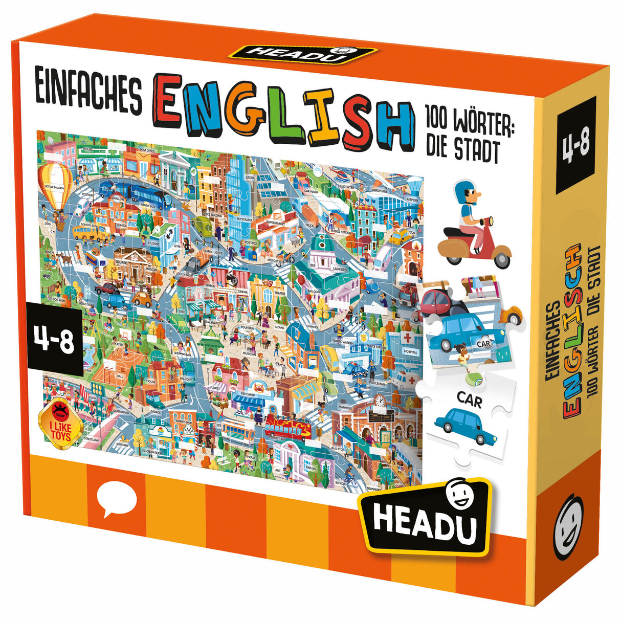 Einfaches Englisch 100 Wörter - die Stadt