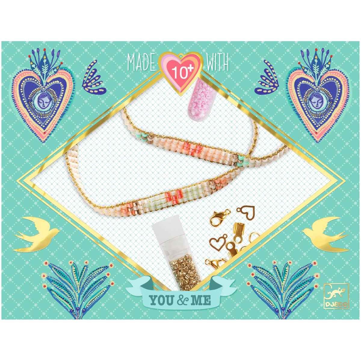 DIY-Schmuckbastelset mit Miyuki-Perlen, Webstuhl und Charms für Kinder ab 10 Jahren