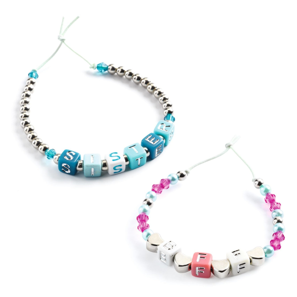 Schmuck basteln: Buchstaben Silber
