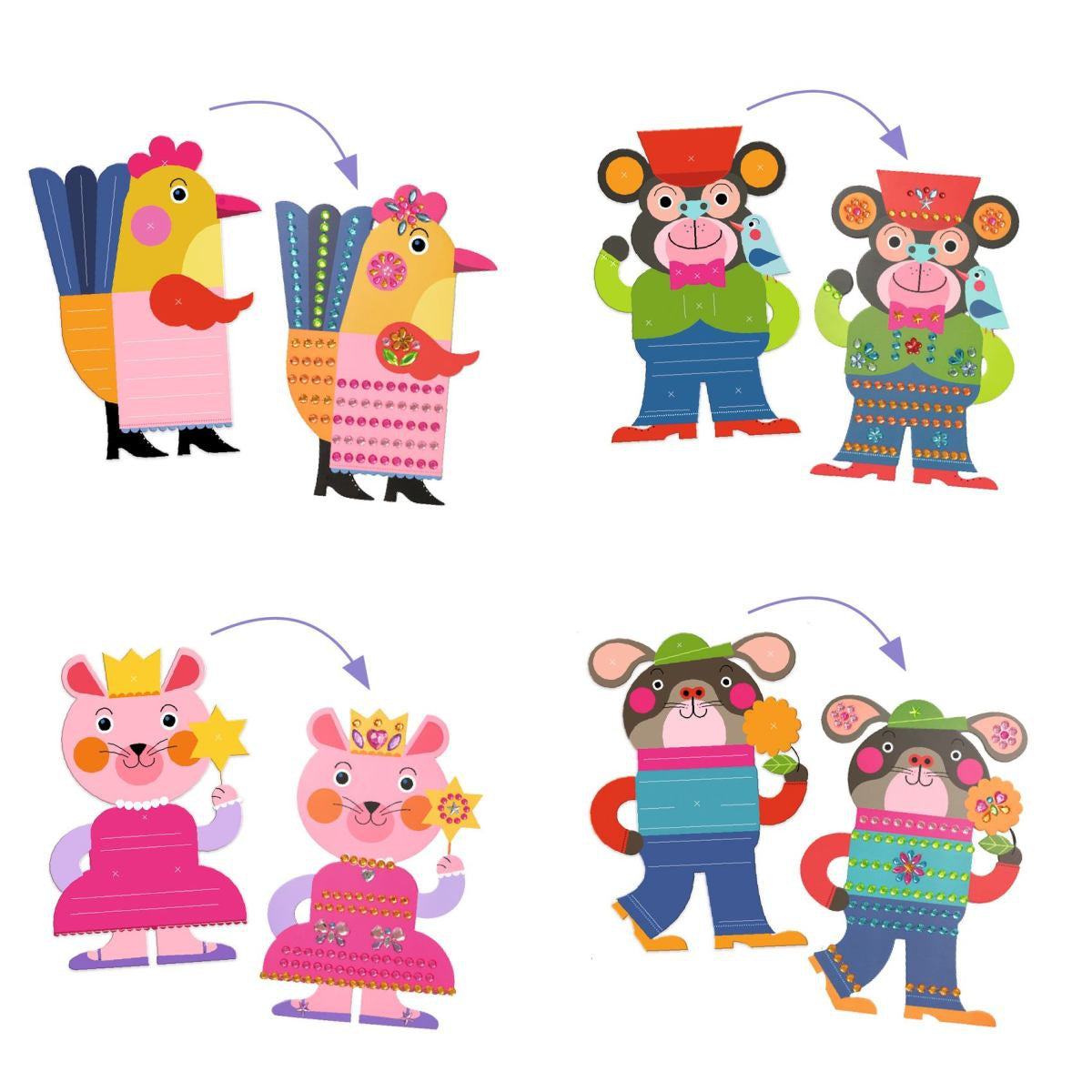 Sticker 3-6: Glitzer