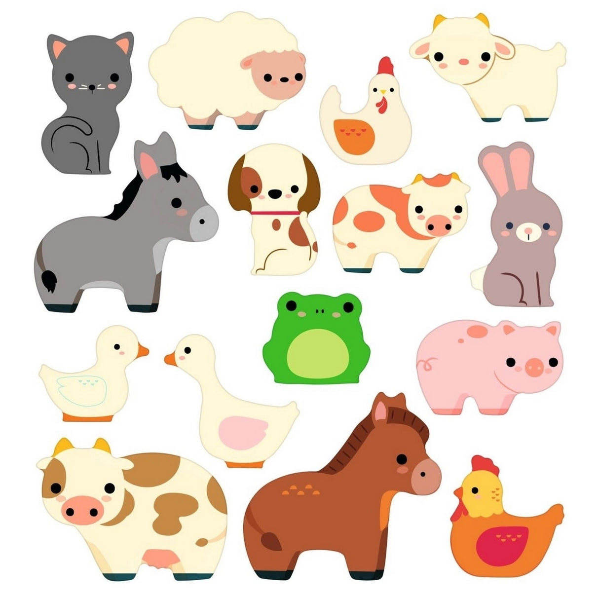 Sticker: Bauernhoftiere