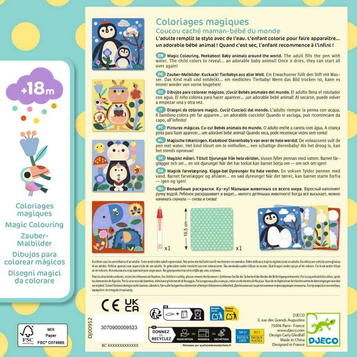 Magisches Ausmalen - Babytiere aus aller Welt