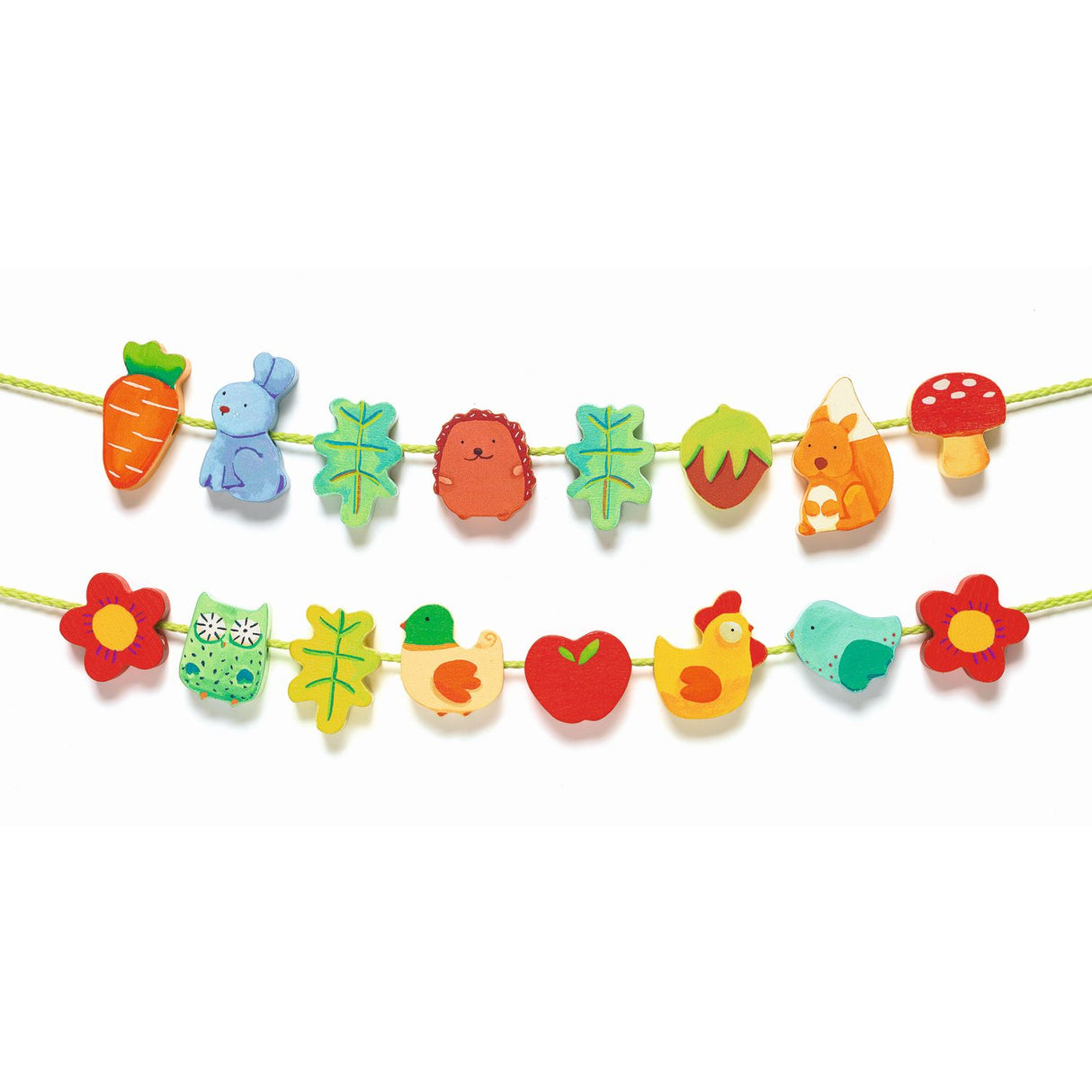 Kleinkind Lernspielzeug: Fädelkette Gartenspiel