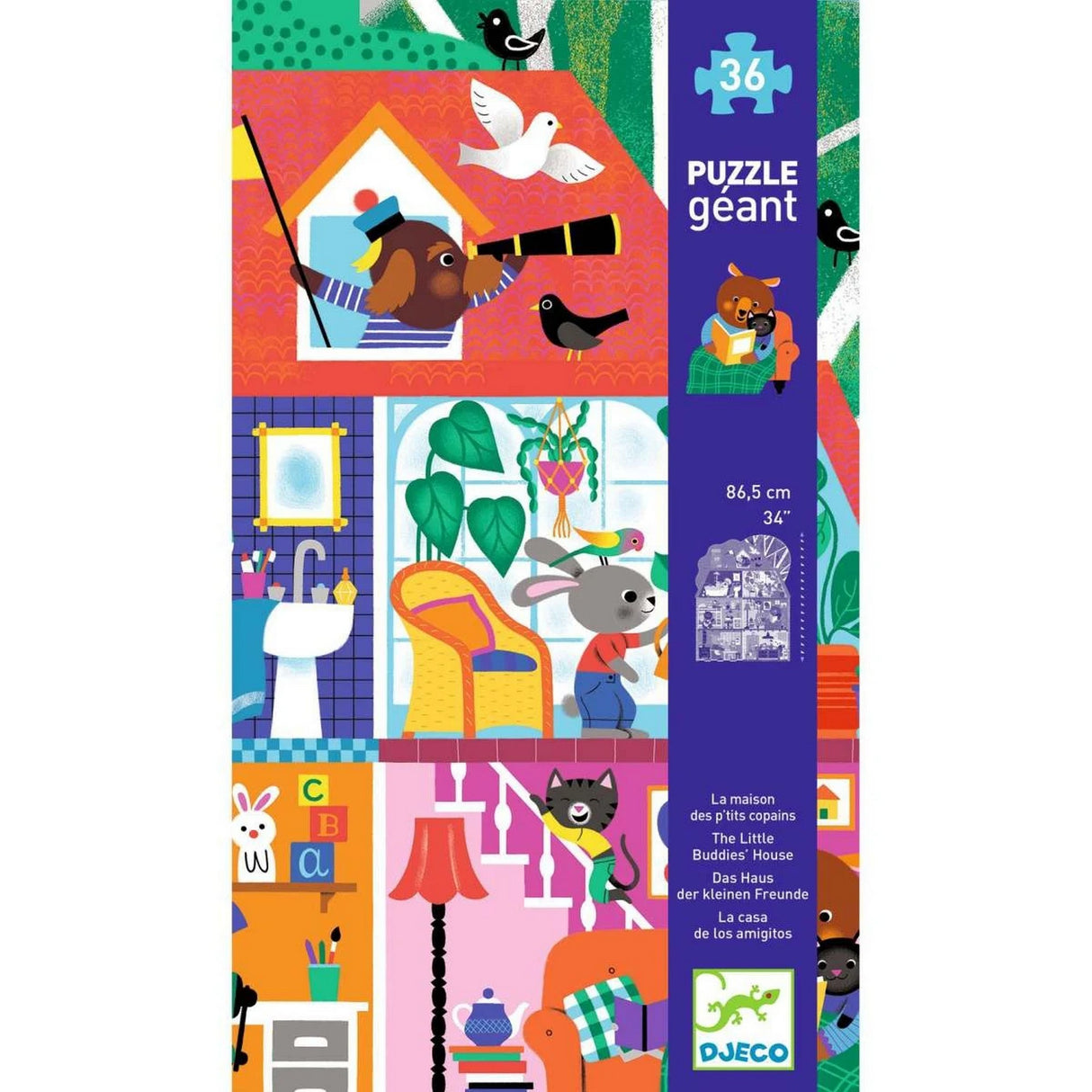 Bodenpuzzle: Haus - 36 Teile