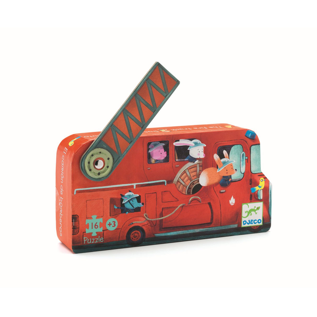 Formen Puzzle: The fire truck