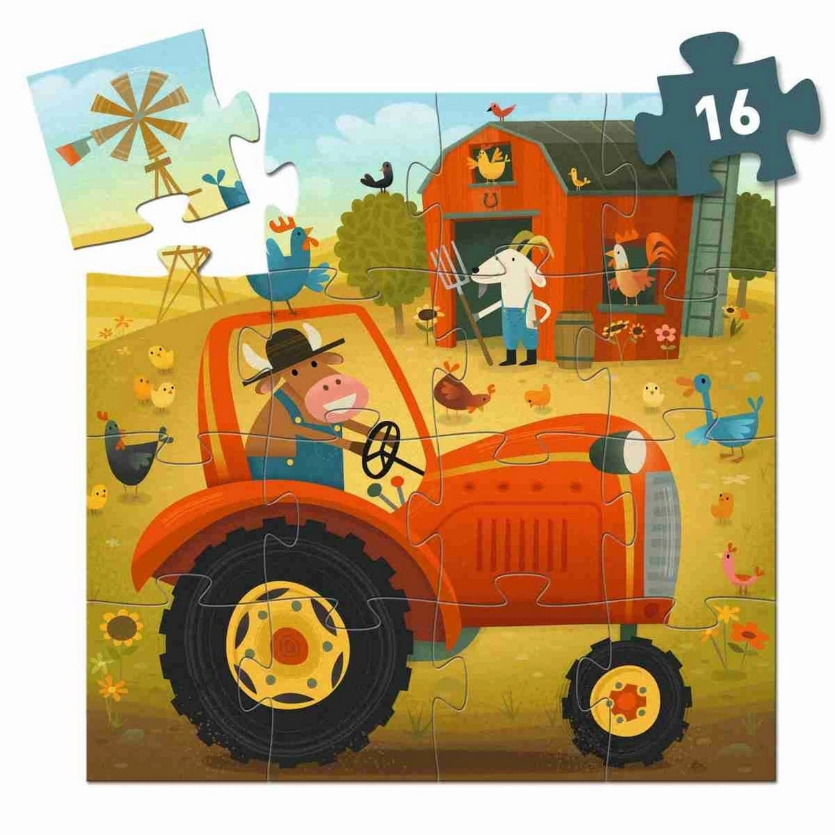 Puzzle: Traktor - 16 Teile