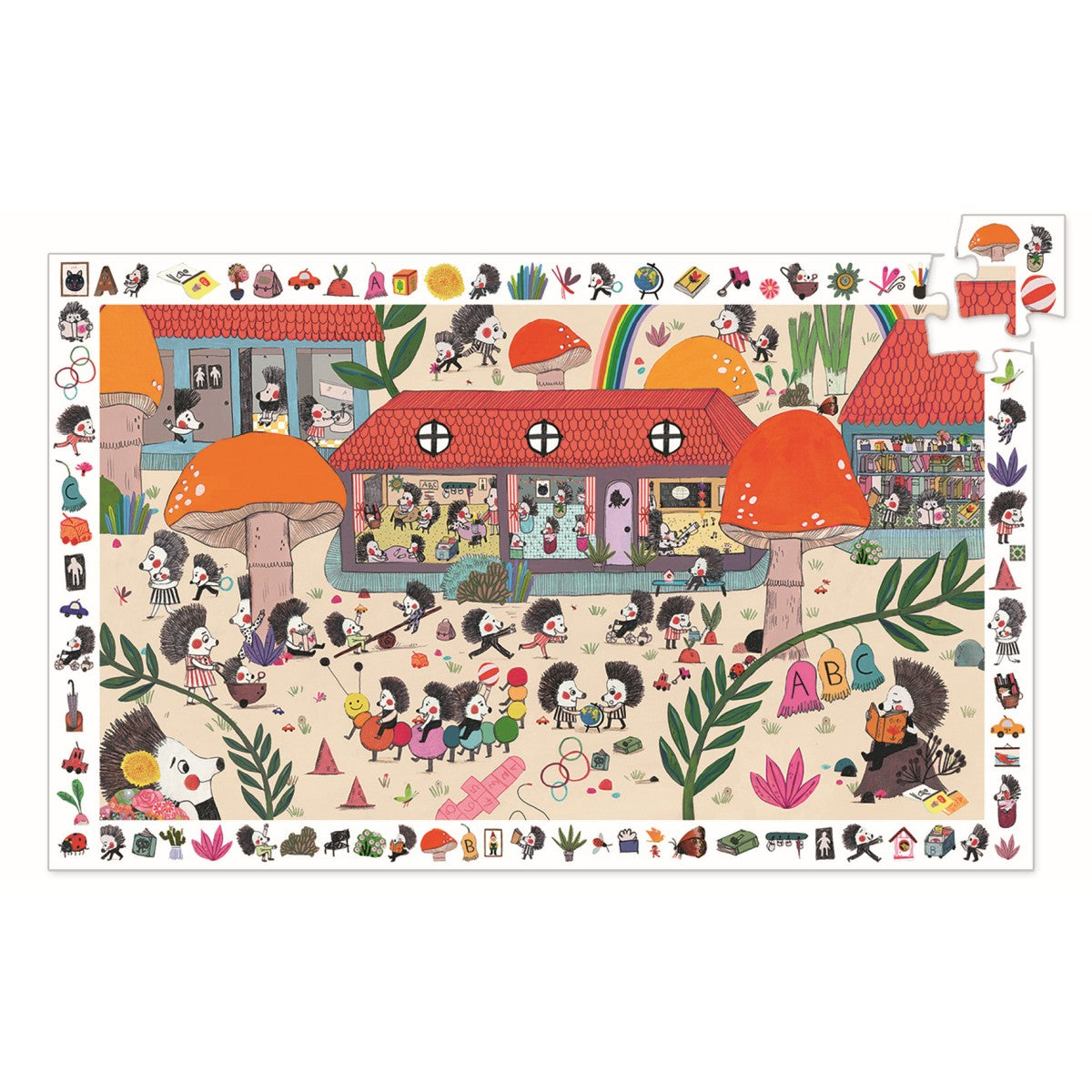 Wimmelpuzzle: Die Igelschule