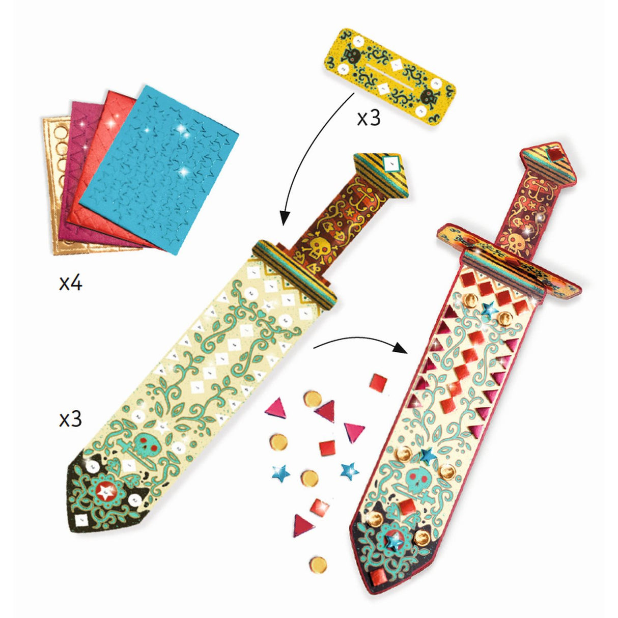 Do it yourself: Mosaik- Piratenschwert