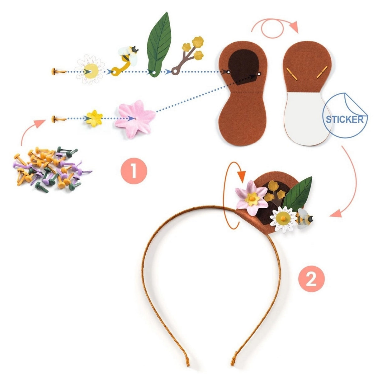 DIY: Haarreif Flower Friends