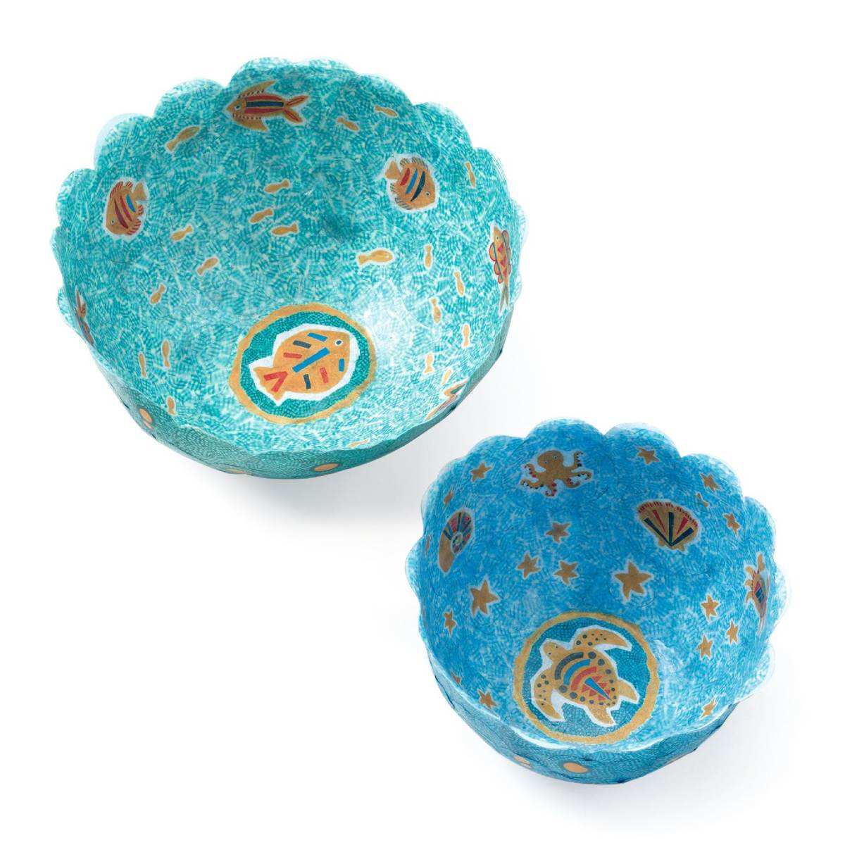 DIY: Schalen basteln blau