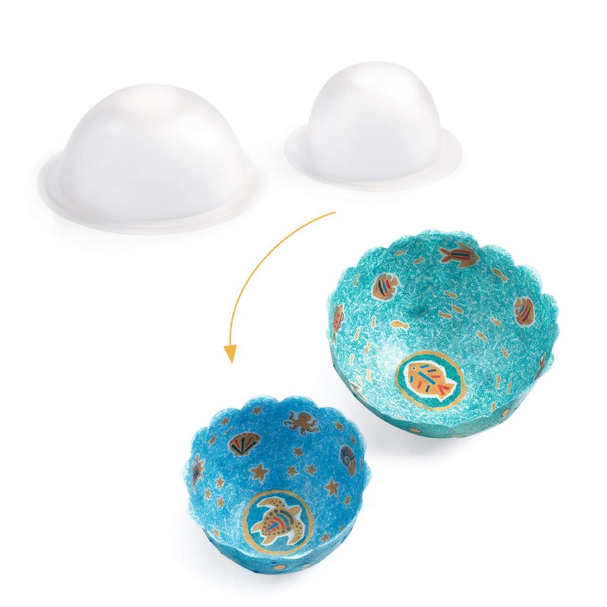 DIY: Schalen basteln blau