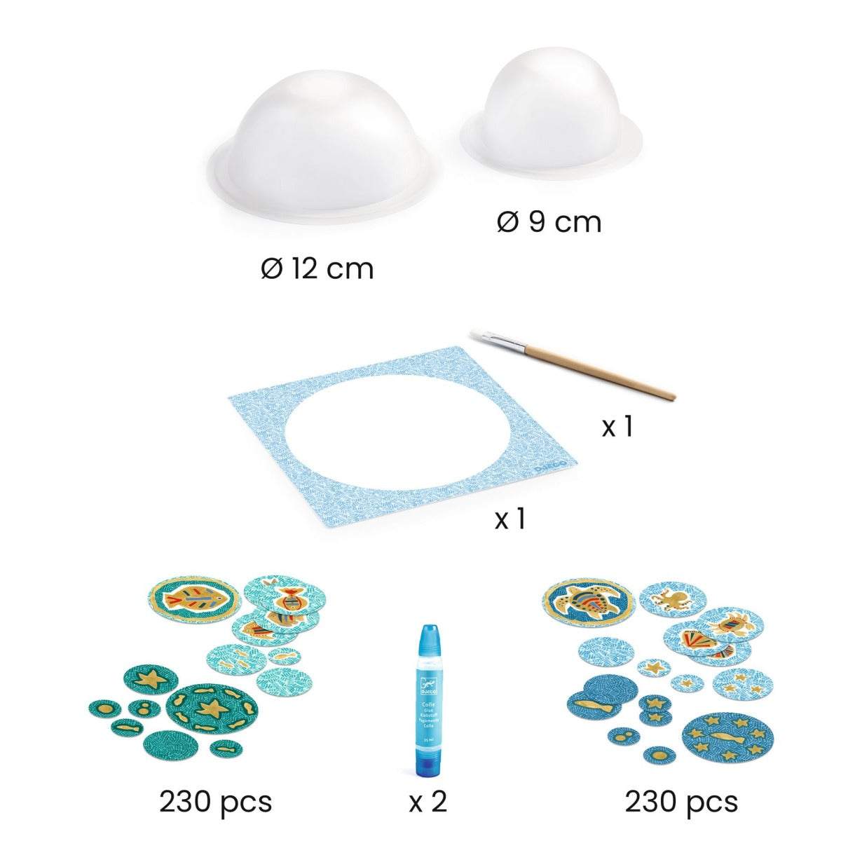 DIY: Schalen basteln blau