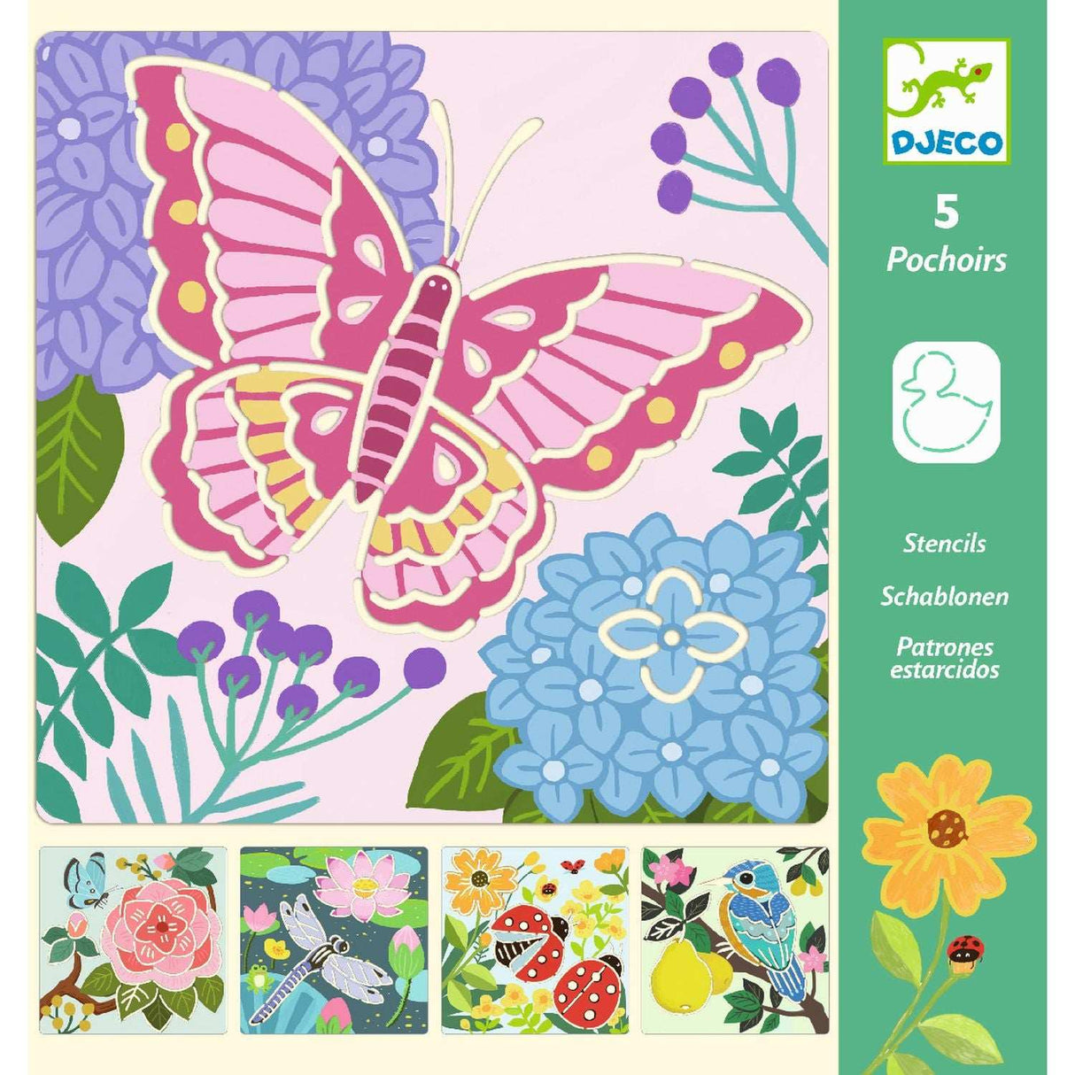 Schablonen: Geflügelte Freunde