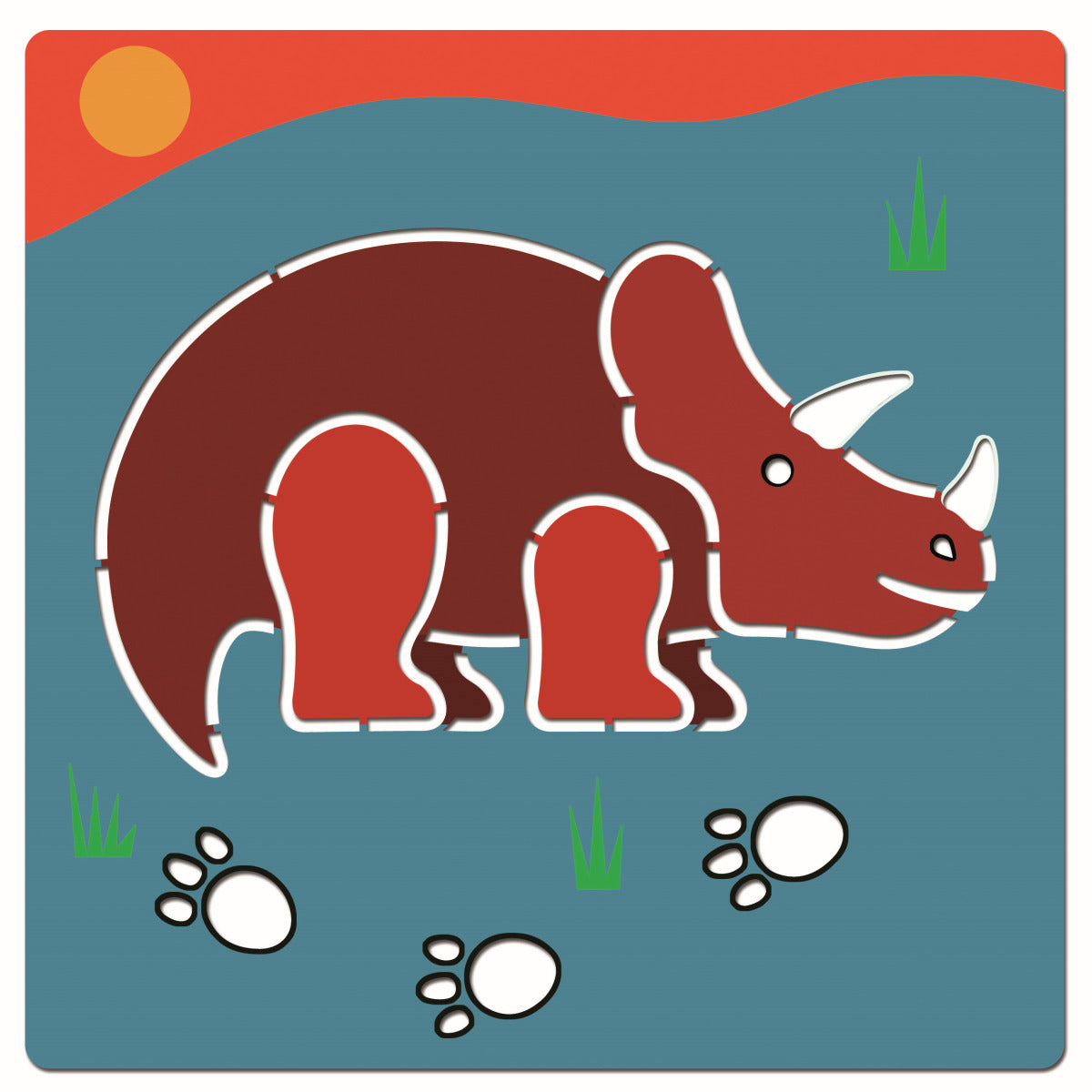 Schablonen: Dinosaurier