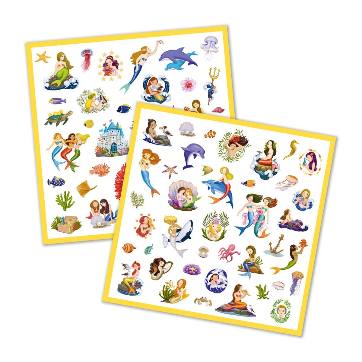 Stickerbögen: Meerjungfrauen