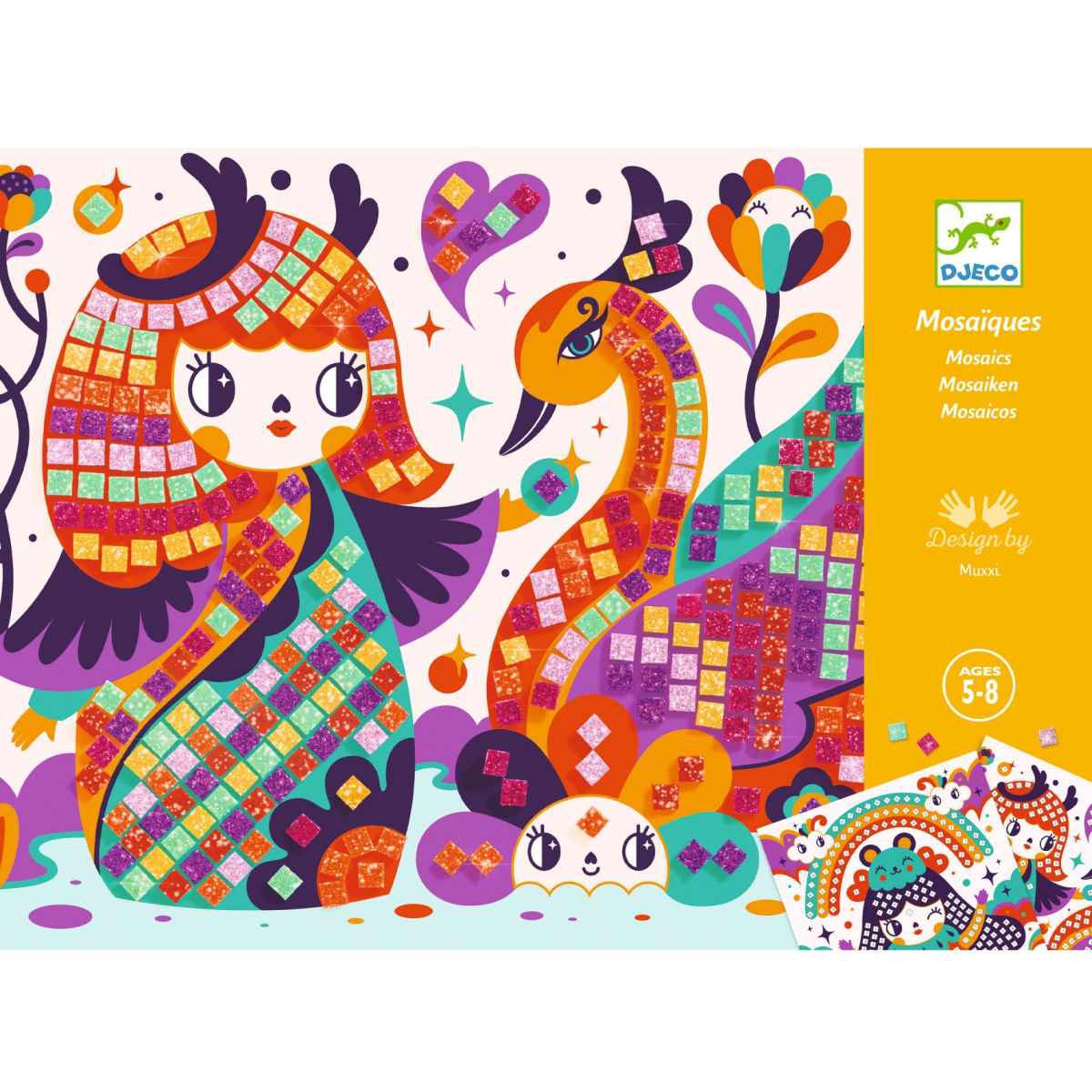 Mosaike: Glitzer Kokeshi