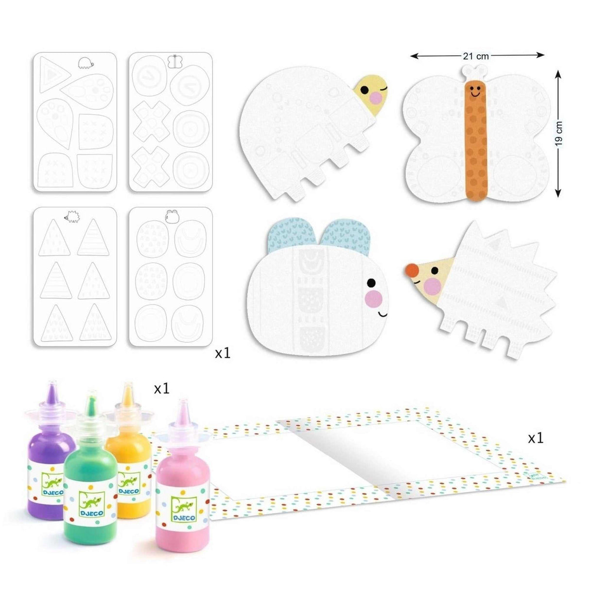 Malset 18+: Fingerfarbe - Kleine Formen