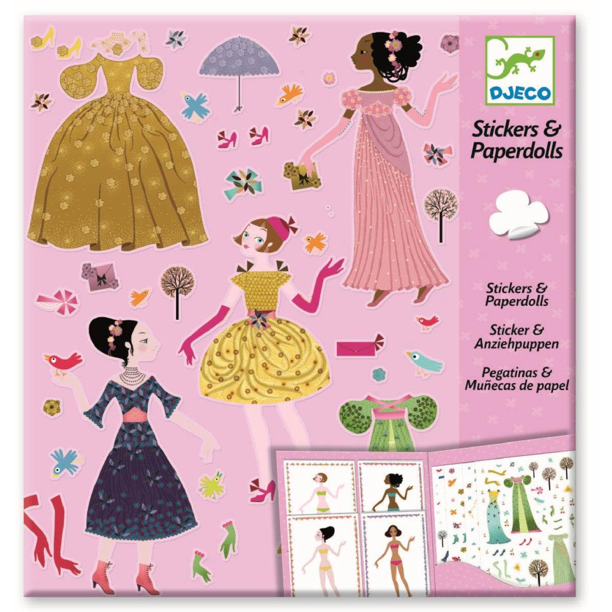 Stickerpuppen: Papier Puppen
